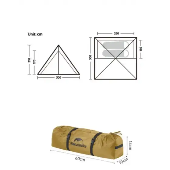 چادر سرخپوستی نیچرهایک مدل CNK2300ZP025