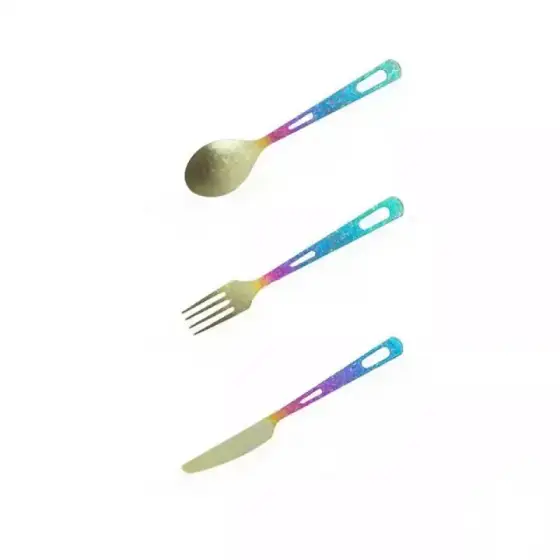 ست قاشق، چنگال و چاقو تیتانیومی ماونتین هایکر مدل SZK1047