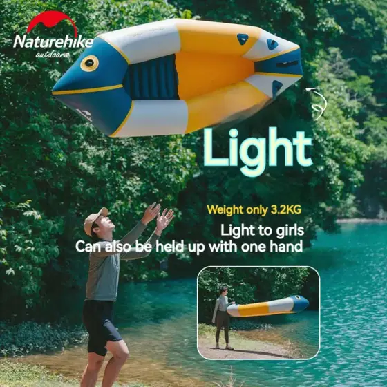 قایق بادی تک نفره نیچرهایک (Naturehike) مدل CNK2300SS012