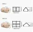 چادر GLAMPING بادی GEM برند نیچرهایک مدل NH20ZP009