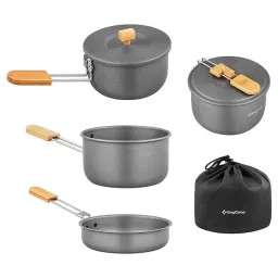ست قابلمه کینگ کمپ (KingCamp) مدل KA2126_MEDIUMGREY