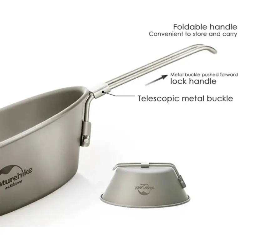 ست ظروف نیچرهایک (naturehike titanium tableware) مدل CNH22CJ044