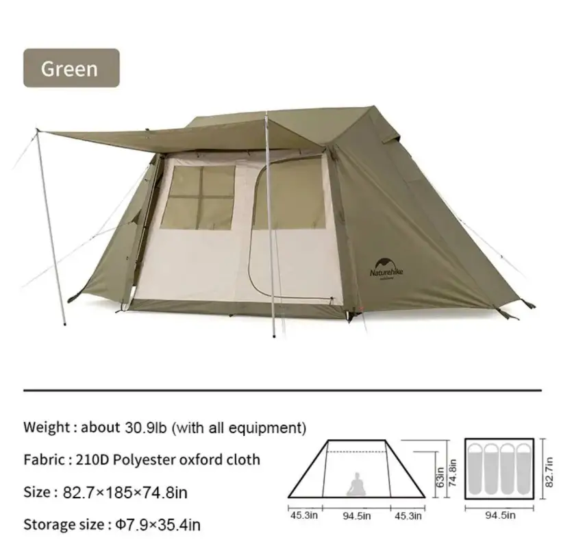 چادر سایبان دار نیچرهایک (Naturehike) مدل NH21ZP009