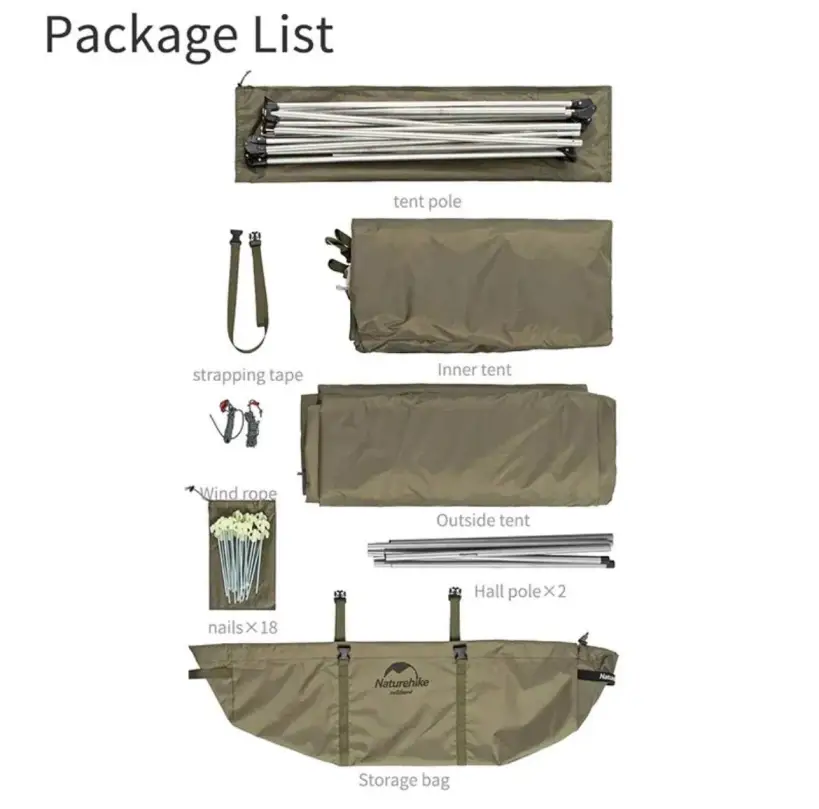 چادر سایبان دار نیچرهایک (Naturehike) مدل NH21ZP009
