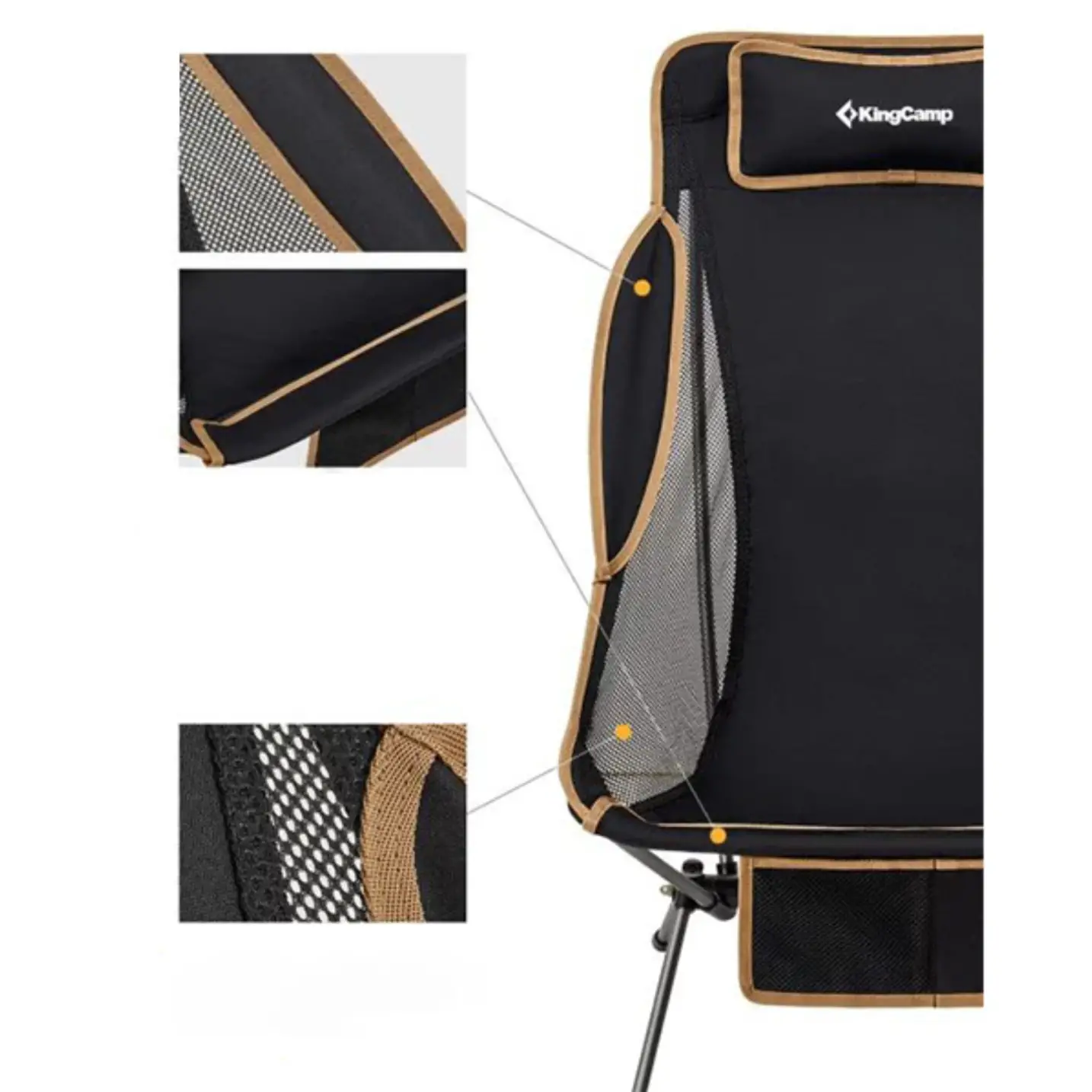 صندلی تاشو کینگ کمپ مدل KC2001