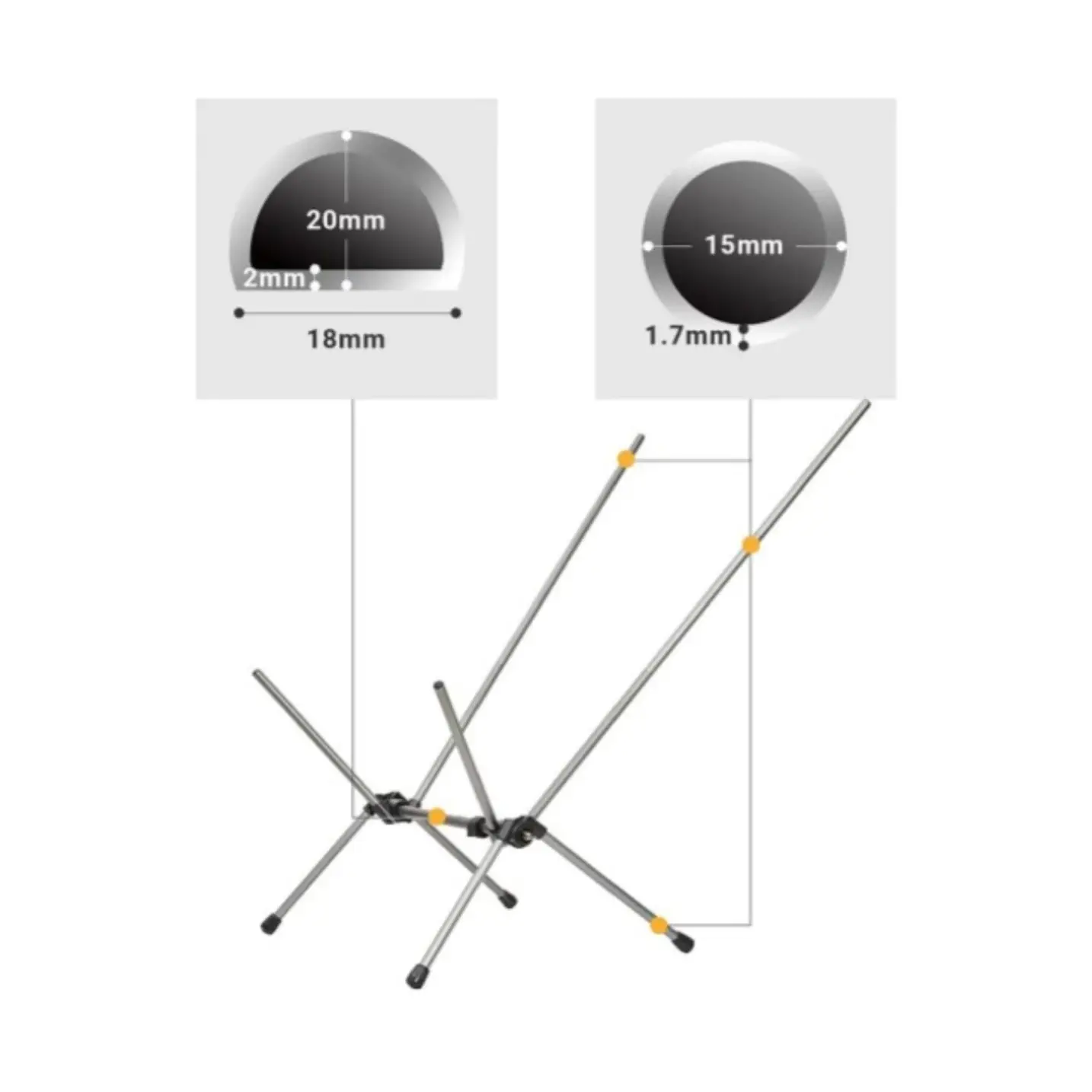 صندلی تاشو کینگ کمپ مدل KC2001
