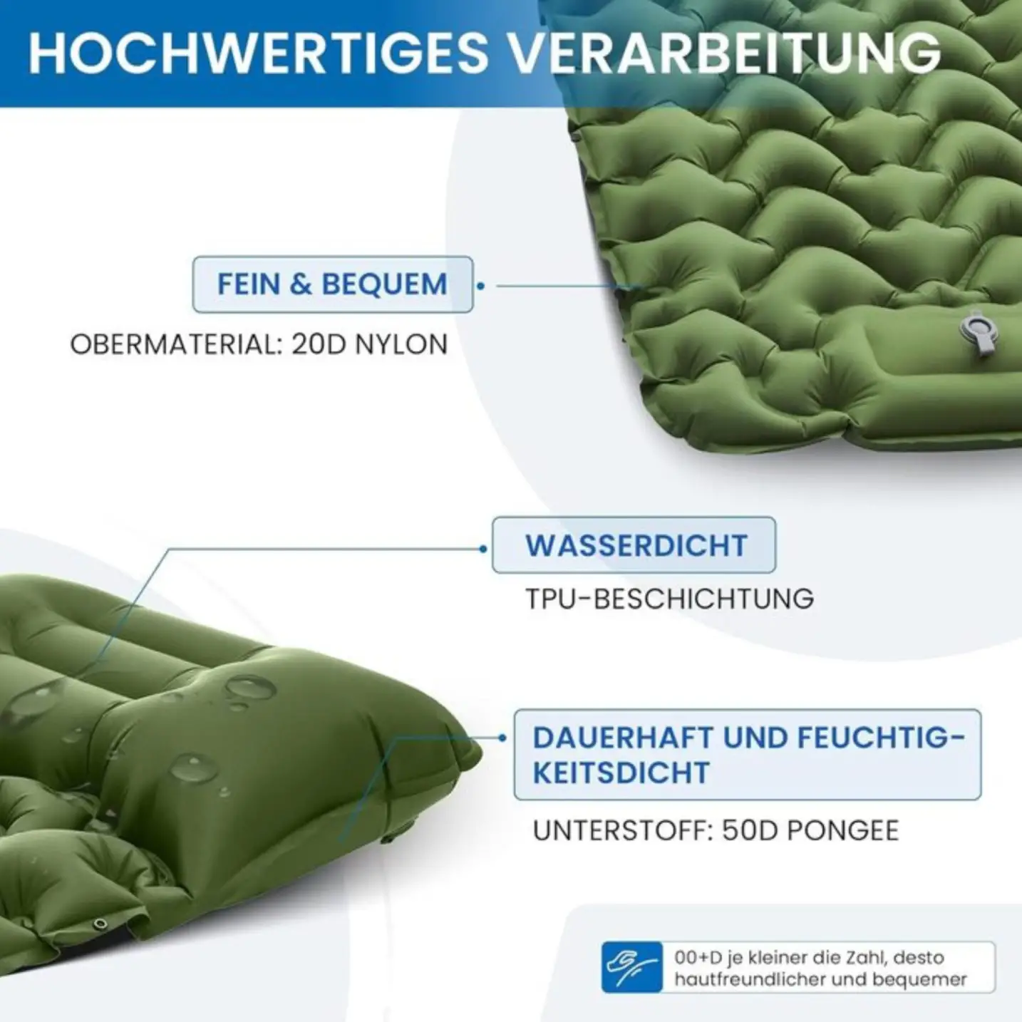 زیرانداز بادی تک نفره کینگ کمپ مدل KM2401