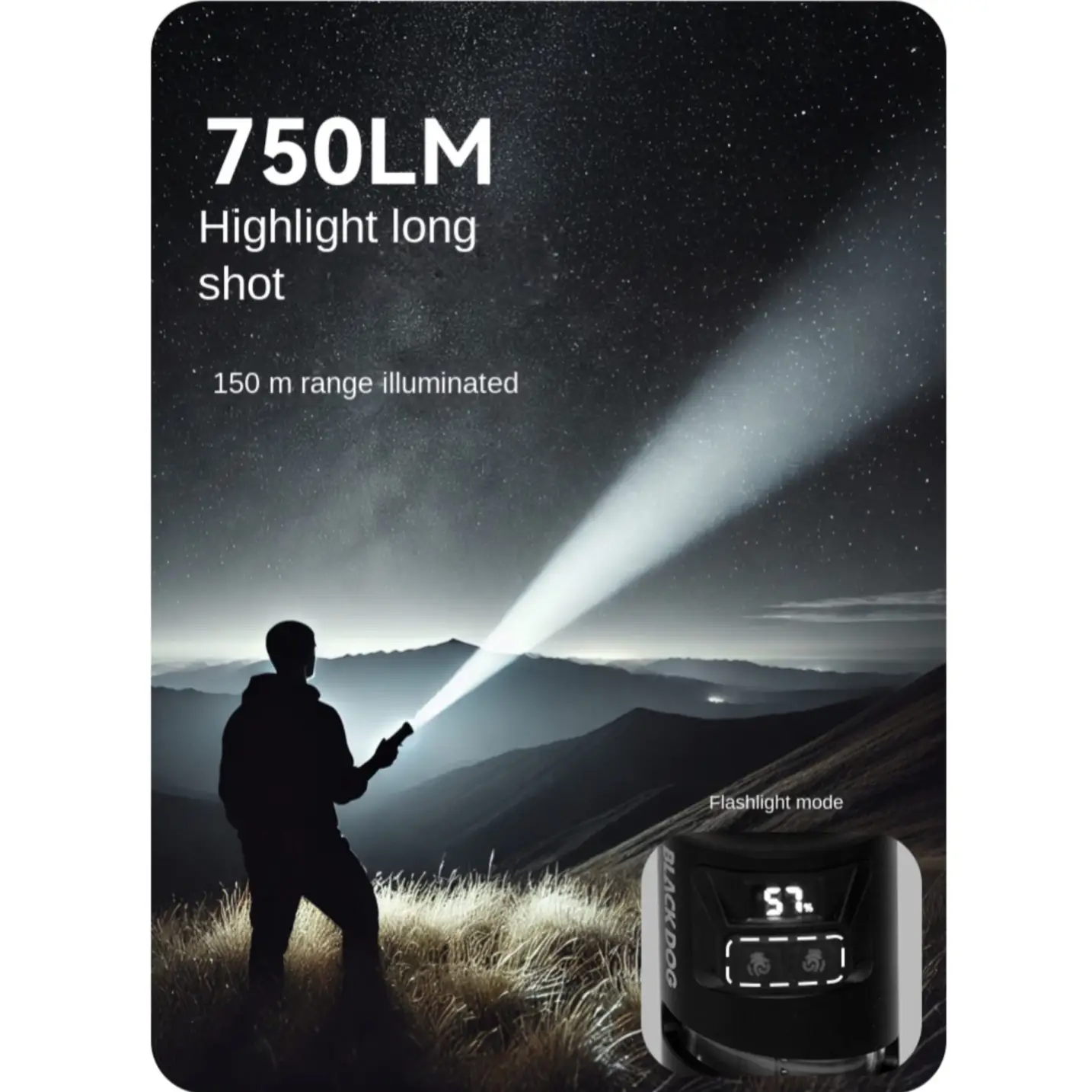 چراغ قوه بلک داگ مدل‌ CBD2450ZM011