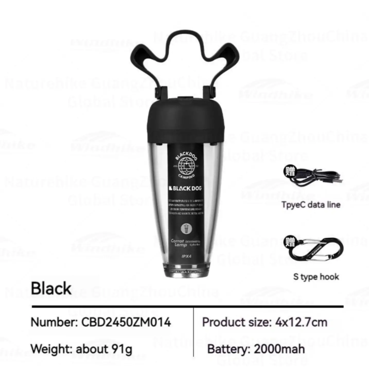 چراغ آویز هویجی بلک داگ مدل CBD2450ZM014