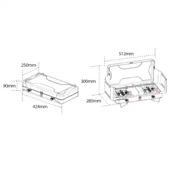 اجاق کمپینگ دو شعله BRS مدل BRS-81