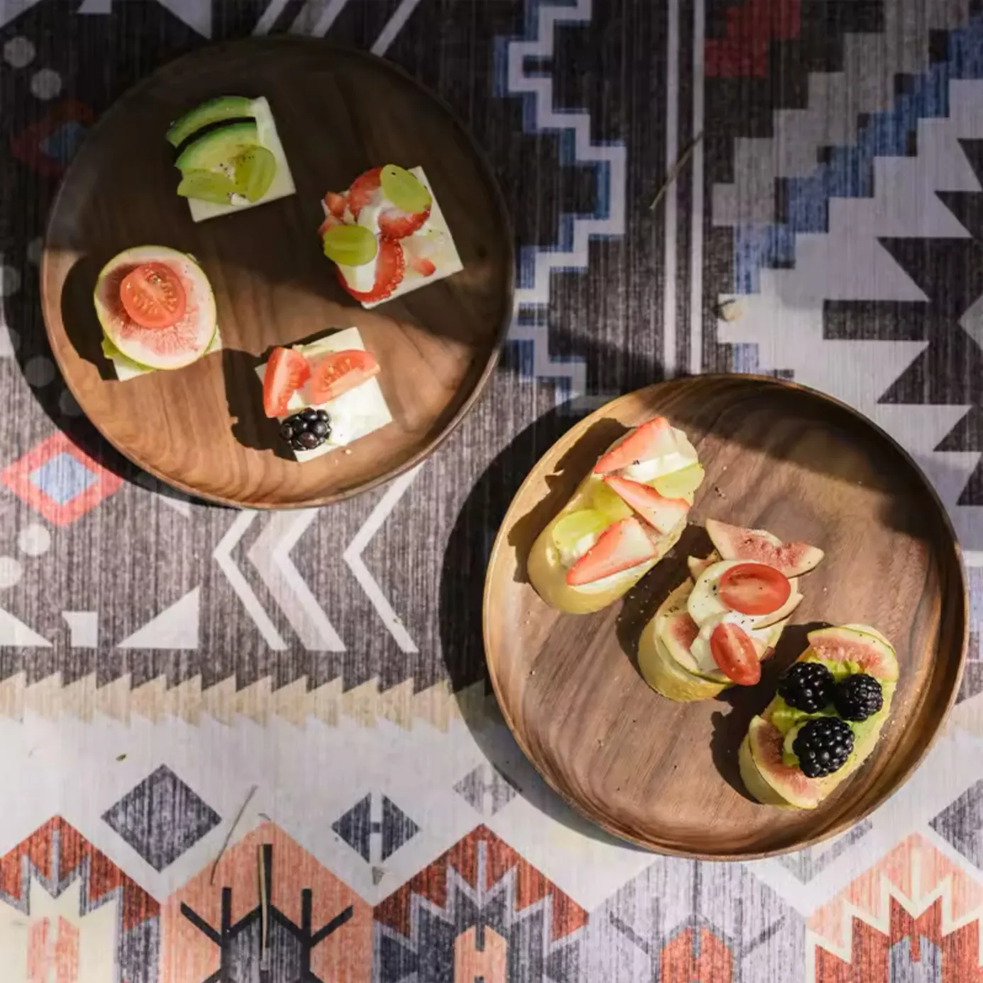 بشقاب چوب گردو نیچرهایک مدل NH21SJ005