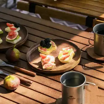 بشقاب چوب گردو نیچرهایک مدل NH21SJ005