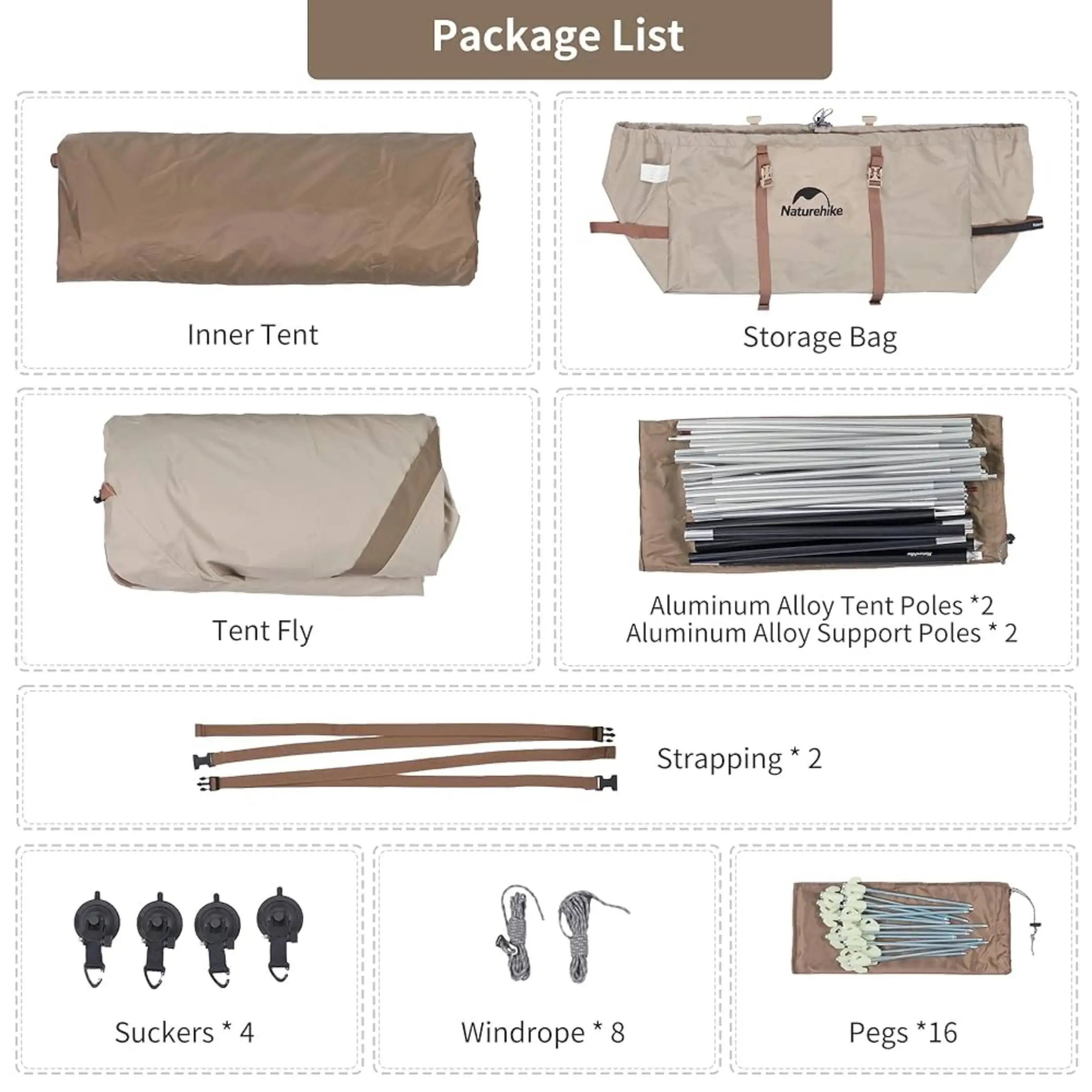 چادر جانبی ماشین Cloud Wild نیچرهایک مدل CNH22ZP014