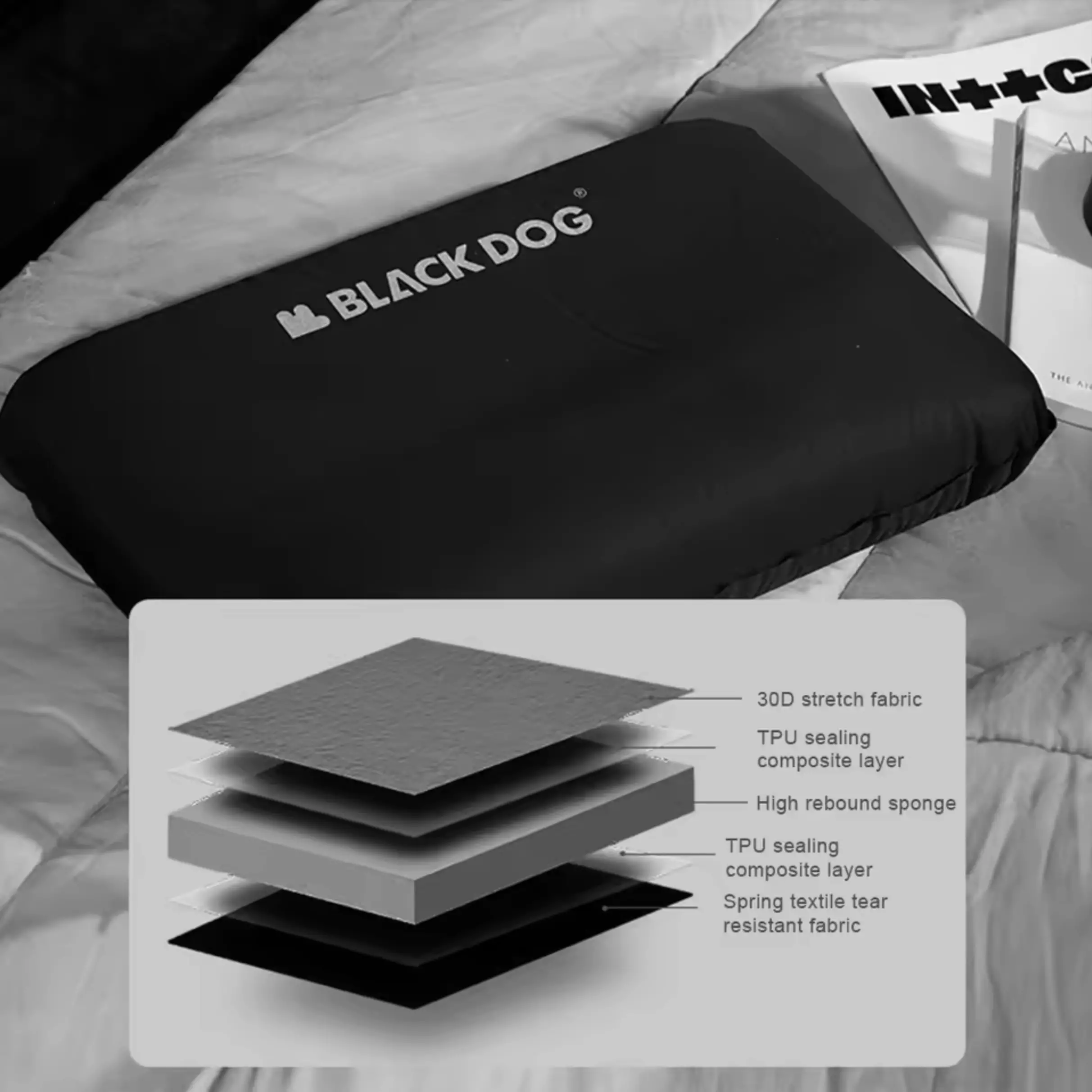 بالش بادی فومی اتوماتیک بلک داگ مدل BD-CQZ001