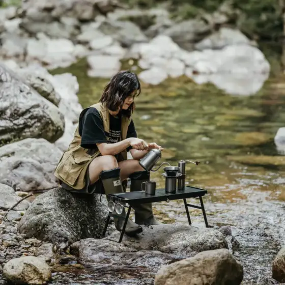 میز باربیکیو تاشو نیچرهایک مدل CNK2300013